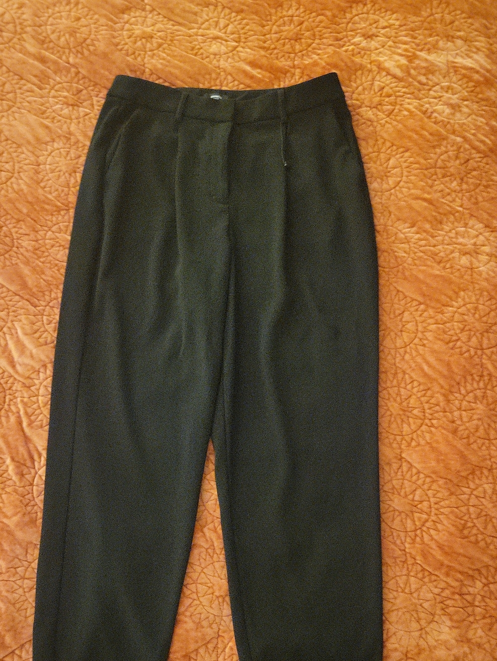 Express Stylist Ankle High-Waist Black Women's Trousers